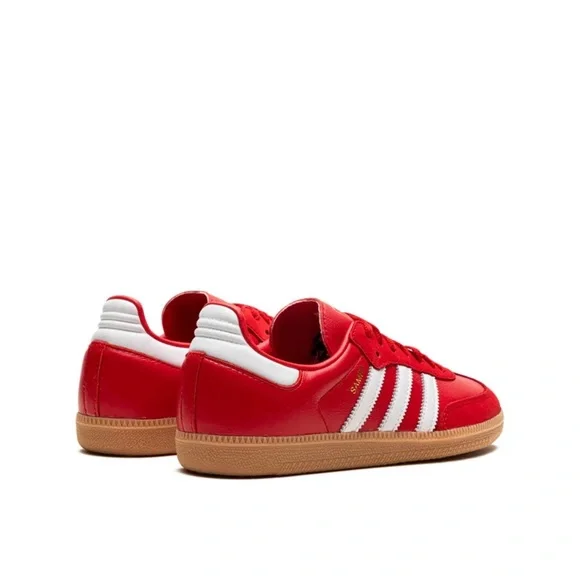Adidas Samba Red and White Sneakers - Picture 3 of 4